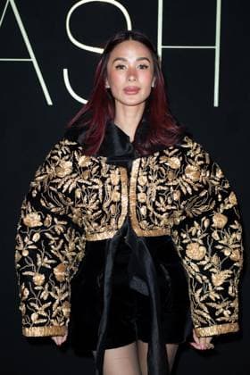 PFW Ashi Studio Front Row Heart Evangelista attending the Ashi Studio Women s Haute-Couture Spring Summer 2025 show as part of Paris Fashion Week in Paris, France on January 30, 2025. Photo by Aurore Marechal ABACAPRESS.COM Paris France  Copyright: xMarechalxAurore ABACAx