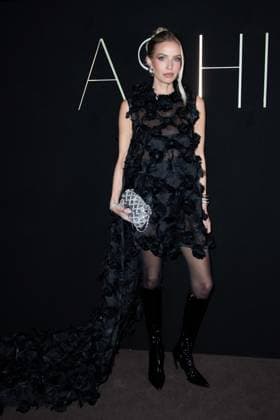 PFW Ashi Studio Front Row Leonie Hanne attending the Ashi Studio Women s Haute-Couture Spring Summer 2025 show as part of Paris Fashion Week in Paris, France on January 30, 2025. Photo by Aurore Marechal ABACAPRESS.COM Paris France  Copyright: xMarechalxAurore ABACAx