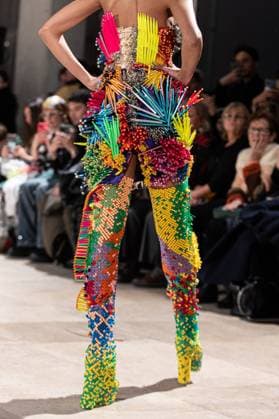 PFW Germanier Runway NB A Model walks the runway during the Germanier Haute Couture Spring-Summer 2025 show as part of Paris Fashion Week on January 30, 2025 in Paris, France. Photo by Nasser Berzane ABACAPRESS.COM Paris France  Copyright: xBerzanexNasser ABACAx