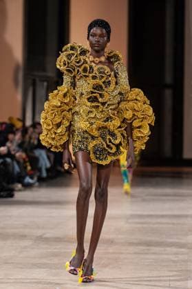 PFW Germanier Runway NB A Model walks the runway during the Germanier Haute Couture Spring-Summer 2025 show as part of Paris Fashion Week on January 30, 2025 in Paris, France. Photo by Nasser Berzane ABACAPRESS.COM Paris France  Copyright: xBerzanexNasser ABACAx