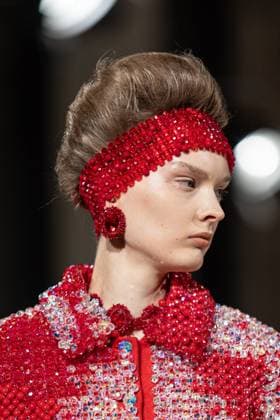 PFW Germanier Runway NB A Model walks the runway during the Germanier Haute Couture Spring-Summer 2025 show as part of Paris Fashion Week on January 30, 2025 in Paris, France. Photo by Nasser Berzane ABACAPRESS.COM Paris France  Copyright: xBerzanexNasser ABACAx