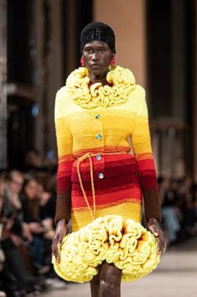 PFW Germanier Runway NB A Model walks the runway during the Germanier Haute Couture Spring-Summer 2025 show as part of Paris Fashion Week on January 30, 2025 in Paris, France. Photo by Nasser Berzane ABACAPRESS.COM Paris France  Copyright: xBerzanexNasser ABACAx