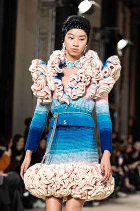 PFW Germanier Runway NB A Model walks the runway during the Germanier Haute Couture Spring-Summer 2025 show as part of Paris Fashion Week on January 30, 2025 in Paris, France. Photo by Nasser Berzane ABACAPRESS.COM Paris France  Copyright: xBerzanexNasser ABACAx