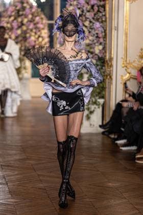 PFW Miss Sohee Runway NB A model walks the runway during the Yuima Nakazato Haute Couture Spring-Summer 2025 show as part of Paris Fashion Week on January 30, 2025 in Paris, France. Photo by Nasser Berzane ABACAPRESS.COM Paris France  Copyright: xBerzanexNasser ABACAx