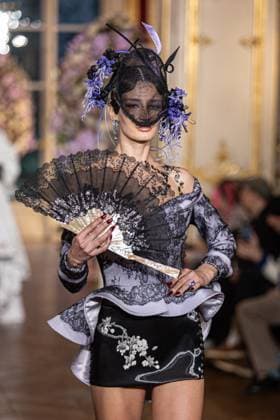 PFW Miss Sohee Runway NB A model walks the runway during the Yuima Nakazato Haute Couture Spring-Summer 2025 show as part of Paris Fashion Week on January 30, 2025 in Paris, France. Photo by Nasser Berzane ABACAPRESS.COM Paris France  Copyright: xBerzanexNasser ABACAx