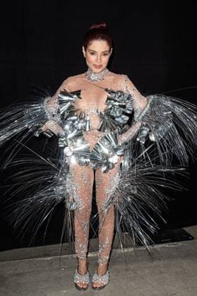 PFW Germanier Front Row Gessica Kayane attends the Germanier Haute Couture Spring-Summer 2025 show as part of Paris Fashion Week on January 30, 2025 in Paris, France. Photo by Nasser Berzane ABACAPRESS.COM Paris France  Copyright: xBerzanexNasser ABACAx