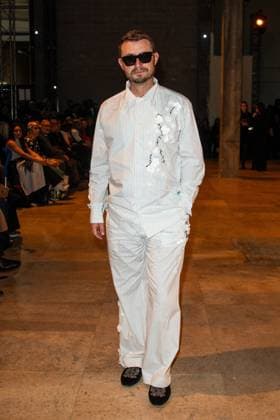 PFW Germanier Front Row Albert Ayal attends the Germanier Haute Couture Spring-Summer 2025 show as part of Paris Fashion Week on January 30, 2025 in Paris, France. Photo by Nasser Berzane ABACAPRESS.COM Paris France  Copyright: xBerzanexNasser ABACAx