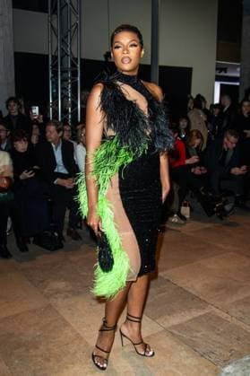 PFW Germanier Front Row Didi Stone attends the Germanier Haute Couture Spring-Summer 2025 show as part of Paris Fashion Week on January 30, 2025 in Paris, France. Photo by Nasser Berzane ABACAPRESS.COM Paris France  Copyright: xBerzanexNasser ABACAx