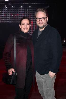 Ulrike Frank mit Ehemann Marc Schubring bei der Kilian Kerner Fashion Show auf der Berlin Fashion Week A W 2025 in der Uber Eats Music Hall. Berlin, 31.01.2025
