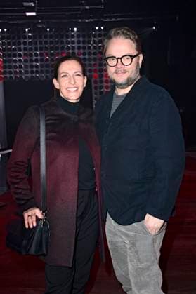 Ulrike Frank mit Ehemann Marc Schubring bei der Kilian Kerner Fashion Show auf der Berlin Fashion Week A W 2025 in der Uber Eats Music Hall. Berlin, 31.01.2025