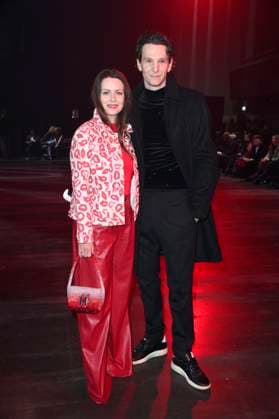 Alice Dwyer und Sabin Tambrea bei der Kilian Kerner Fashion Show auf der Berlin Fashion Week A W 2025 in der Uber Eats Music Hall. Berlin, 31.01.2025