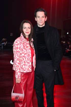Alice Dwyer und Sabin Tambrea bei der Kilian Kerner Fashion Show auf der Berlin Fashion Week A W 2025 in der Uber Eats Music Hall. Berlin, 31.01.2025