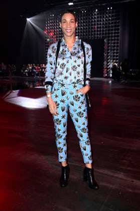 Annabelle Mandeng bei der Kilian Kerner Fashion Show auf der Berlin Fashion Week A W 2025 in der Uber Eats Music Hall. Berlin, 31.01.2025