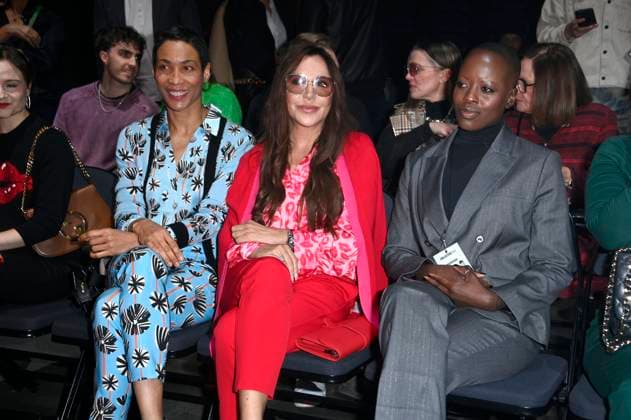Annabelle Mandeng, Simone Thomalla und Florence Kasumba bei der Kilian Kerner Fashion Show auf der Berlin Fashion Week A W 2025 in der Uber Eats Music Hall. Berlin, 31.01.2025