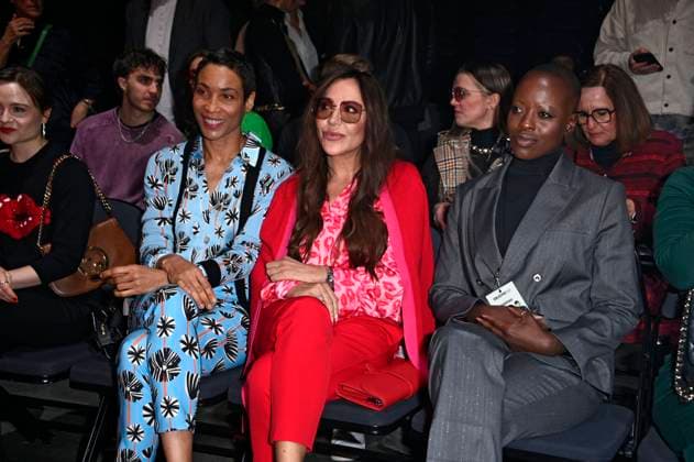 Annabelle Mandeng, Simone Thomalla und Florence Kasumba bei der Kilian Kerner Fashion Show auf der Berlin Fashion Week A W 2025 in der Uber Eats Music Hall. Berlin, 31.01.2025
