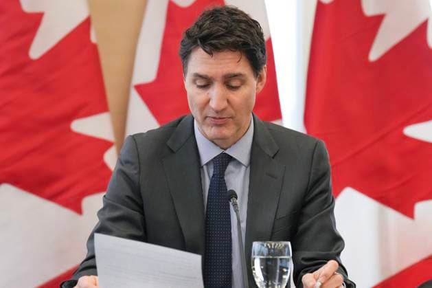 January 31, 2025, Toronto, On, CAN: Canadian Prime Minister Justin Trudeau delivers remarks at a Canada-US relations meeting at the Ontario Investment and Trade Centre in Toronto, on Friday, Jan. 31, 2025. Toronto CAN  - ZUMAc35_ 20250131_zaf_c35_023 Copyright: xChrisxYoungx