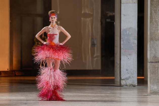 Défilé Germanier au Palais de Tokyo Collection Haute Couture Printemps Eté 2025 lors de la Fashion Week de Paris PFW Défilé Germanier au Palais de Tokyo Collection Haute Couture Printemps Eté 2025 lors de la Fashion Week de Paris PFW , France, January 30, 2025 Germanier fashion show at Palais de Tokyo Spring Summer 2025 Haute Couture collection during Paris Fashion Week PFW , France, January 30, 2025 Paris France  Copyright: xAgencex xBestimagexAgencex xBestimagex