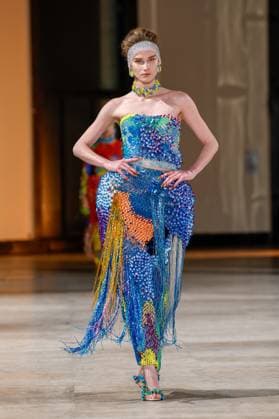 Défilé Germanier au Palais de Tokyo Collection Haute Couture Printemps Eté 2025 lors de la Fashion Week de Paris PFW Défilé Germanier au Palais de Tokyo Collection Haute Couture Printemps Eté 2025 lors de la Fashion Week de Paris PFW , France, January 30, 2025 Germanier fashion show at Palais de Tokyo Spring Summer 2025 Haute Couture collection during Paris Fashion Week PFW , France, January 30, 2025 Paris France  Copyright: xAgencex xBestimagexAgencex xBestimagex