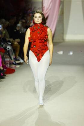 Models auf dem Laufsteg bei der Marina Hoermanseder Modenschau am 31.01.2025 im Rahmen der Fashion Week 2025 in Berlin Fashion Week Berlin - Marina Hoermanseder Modenschau