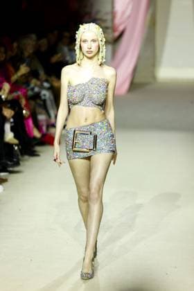 Models auf dem Laufsteg bei der Marina Hoermanseder Modenschau am 31.01.2025 im Rahmen der Fashion Week 2025 in Berlin Fashion Week Berlin - Marina Hoermanseder Modenschau