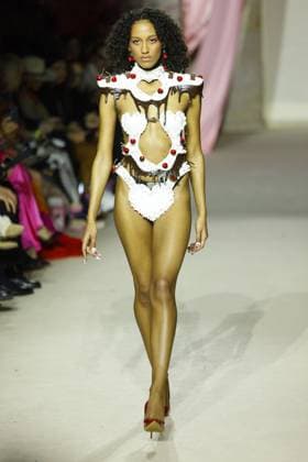 Models auf dem Laufsteg bei der Marina Hoermanseder Modenschau am 31.01.2025 im Rahmen der Fashion Week 2025 in Berlin Fashion Week Berlin - Marina Hoermanseder Modenschau