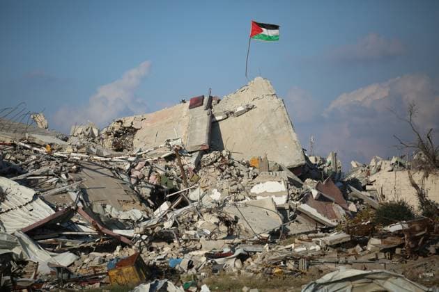 Displaced Palestinians return to their destroyed homes in the Al-Maghraqa area south of Gaza City Displaced Palestinians return to their destroyed homes in the Al-Maghraqa area south of Gaza City, on 31January 2024. Amid massive destruction of homes, farms and property by the Israeli army. Photo by Omar Ashtawy apaimages Gaza Gaza Strip Palestinian Territory 310125_Gaza_OSH_1_00(4).jpeg Copyright: xapaimagesxOmarxAshtawyx xapaimagesx