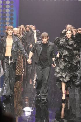 Different Look: Kilian Kerner Show Modedesigner Kilian Kerner at CollectiveFour at the Uber Eats Music Hall Berlin Copyright: xEventpressxBillyxLlerenax