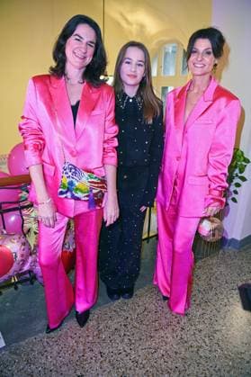 Nadine Sosniok mit Tochter Frieda Sosniok, Marlene Lufen - MARINA HOERMANSEDER FASHION SHOW während der Berlin Fashion Week Herbst Winter 2025 in Berlin am 31.01.2025
