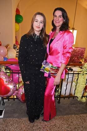 Nadine Sosniok mit Tochter Frieda Sosniok - MARINA HOERMANSEDER FASHION SHOW während der Berlin Fashion Week Herbst Winter 2025 in Berlin am 31.01.2025