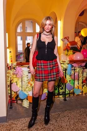 Berlin Fashion Week - Marina Hoermanseder Julia Wulf bei der Marina Hoermanseder Fashion Show im Rahmen der Berlin Fashion Week im Oderberger Hotel am 31.01.2025 in Berlin Copyright: xEventpressxKochanx