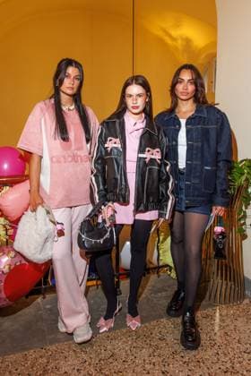 Berlin Fashion Week - Marina Hoermanseder Lisa Marks, Sarah Foxx und Michelle Effpunkt bei der Marina Hoermanseder Fashion Show im Rahmen der Berlin Fashion Week im Oderberger Hotel am 31.01.2025 in Berlin Copyright: xEventpressxKochanx