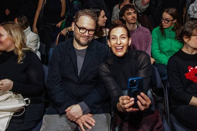 Berlin Fashion Week - Killian Kerner Marc Schubring und Ulrike Frank bei der Kilian Kerner Fashion Show im Rahmen der Berlin Fashion Week in der Uber Eats Music Hall am 31.01.2025 in Berlin Copyright: xEventpressxKochanx