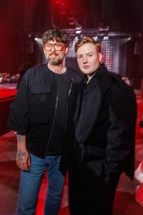 Berlin Fashion Week - Killian Kerner Marcel Ostertag und Danny Reinke bei der Kilian Kerner Fashion Show im Rahmen der Berlin Fashion Week in der Uber Eats Music Hall am 31.01.2025 in Berlin Copyright: xEventpressxKochanx
