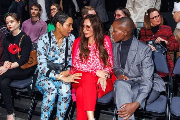 Berlin Fashion Week - Killian Kerner Annabelle Mandeng, Simone Thomalla und Florence Kasumba bei der Kilian Kerner Fashion Show im Rahmen der Berlin Fashion Week in der Uber Eats Music Hall am 31.01.2025 in Berlin Copyright: xEventpressxKochanx