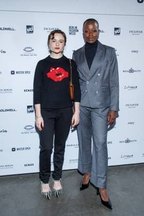 Berlin Fashion Week - Killian Kerner Lena Urzendowsky und Florence Kasumba bei der Kilian Kerner Fashion Show im Rahmen der Berlin Fashion Week in der Uber Eats Music Hall am 31.01.2025 in Berlin Copyright: xEventpressxKochanx