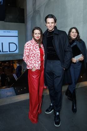 Berlin Fashion Week - Killian Kerner Alice Dwyer und Sabin Tambrea bei der Kilian Kerner Fashion Show im Rahmen der Berlin Fashion Week in der Uber Eats Music Hall am 31.01.2025 in Berlin Copyright: xEventpressxKochanx