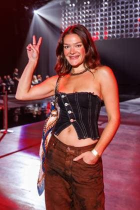 Berlin Fashion Week - Killian Kerner Emily Roberts bei der Kilian Kerner Fashion Show im Rahmen der Berlin Fashion Week in der Uber Eats Music Hall am 31.01.2025 in Berlin Copyright: xEventpressxKochanx