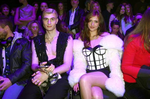 Frieder Sell und Grace Zakhour bei der Marcel Ostertag Fashion Show auf der Berlin Fashion Week A W 2025 in der Uber Eats Music Hall. Berlin, 31.01.2025
