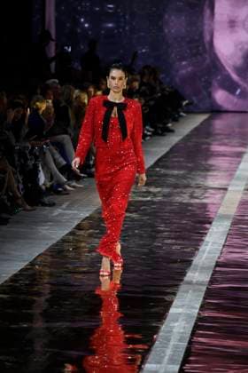Alessandra Ambrosio bei der MARC CAIN FASHION SHOW im Rahmen der Berlin Fashion Week Herbert Winter 2025 in Berlin am 31.01.2025