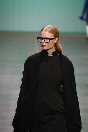 Berlin Fashion Week: Collective Four - Marcel Ostertag Autum Winter 2025 Berlin: The designer Marcel Ostertag presents his AUTUMN WINTER 2025 collection. The photo shows models on the catwalk with the new collection Berlin Berlin district of Friedrichshain Germany Copyright: SimonexKuhlmey