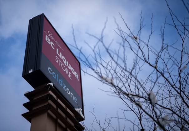 February 2, 2025, Vancouver, Bc, CANADA: A B.C. Liquor Store sign is pictured in Vancouver, B.C., Sunday, Feb. 2, 2025. Vancouver CANADA  - ZUMAc35_ 20250202_zaf_c35_110 Copyright: xEthanxCairnsx