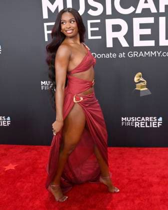 Coco Jones arrives for the 67th Annual Grammy Awards at Crypto.com Arena in Los Angeles on February 2, 2025. The awards ceremony will honor the best recordings, compositions, and artists from September 16, 2023, to August 30. 2024, as chosen by the members of the Recording Academy.  LAP20250202245 JIMxRUYMEN