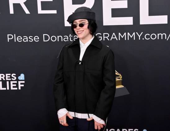 Billie Eilish arrives for the 67th Annual Grammy Awards at Crypto.com Arena in Los Angeles on February 2, 2025. The awards ceremony will honor the best recordings, compositions, and artists from September 16, 2023, to August 30. 2024, as chosen by the members of the Recording Academy.  LAP20250202281 JIMxRUYMEN