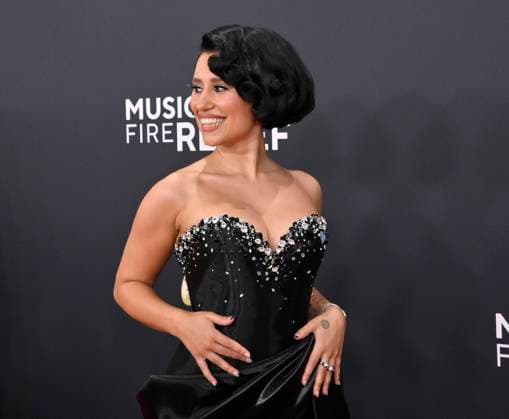 Raye arrives for the 67th Annual Grammy Awards at Crypto.com Arena in Los Angeles on February 2, 2025. The awards ceremony will honor the best recordings, compositions, and artists from September 16, 2023, to August 30. 2024, as chosen by the members of the Recording Academy.  LAP20250202439 JIMxRUYMEN