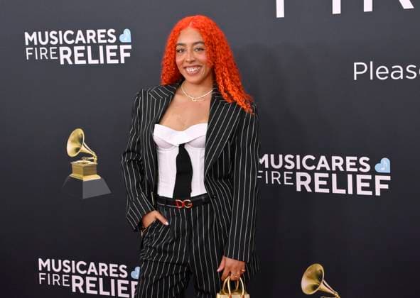 Kara Cannella arrives for the 67th Annual Grammy Awards at Crypto.com Arena in Los Angeles on February 2, 2025. The awards ceremony will honor the best recordings, compositions, and artists from September 16, 2023, to August 30. 2024, as chosen by the members of the Recording Academy.  LAP20250202481 JIMxRUYMEN