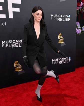 St. Vincent arrives for the 67th Annual Grammy Awards at Crypto.com Arena in Los Angeles on February 2, 2025. The awards ceremony will honor the best recordings, compositions, and artists from September 16, 2023, to August 30. 2024, as chosen by the members of the Recording Academy.  LAP20250202460 JIMxRUYMEN