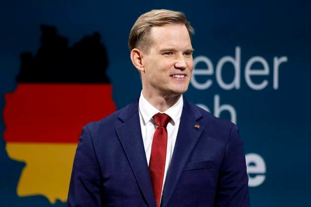 Virologe Hendrik Streeck hält eine Rede auf einer Wahlkampfveranstaltung von CDU-Spitzenkandidat Friedrich Merz im WCCB. Bonn, 04.02.2025 NRW Deutschland *** Virologist Hendrik Streeck gives a speech at an election campaign event of CDU top candidate Friedrich Merz at the WCCB Bonn, 04 02 2025 NRW Germany Copyright: xChristophxHardtx