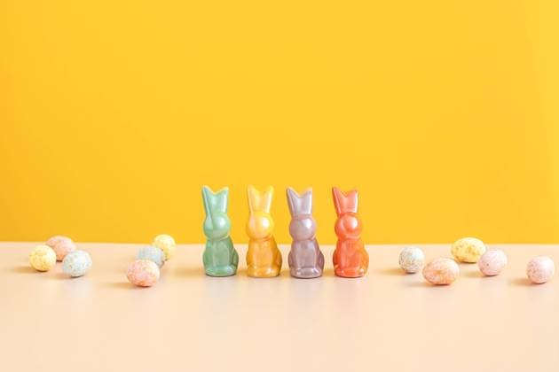 Colorful Easter Bunnies and Eggs Vienna, Vienna, Austria CR_UUAB250129A-1639494-01