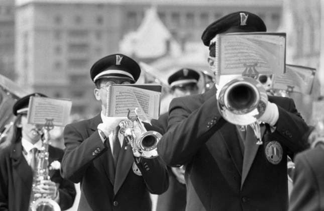 Archivbilder der Woche KW06 Moscow, USSR. A musical orchestra performs at the City Day celebrations. Oleg Buldakov TASS  78003706