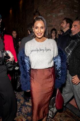 February 4, 2025, New York, United States: Jessel Taank attends the Lingua Franca fashion show during February 2025 New York Fashion Week. New York United States - ZUMAs197 20250204_aaa_s197_404 Copyright: xRonxAdarx